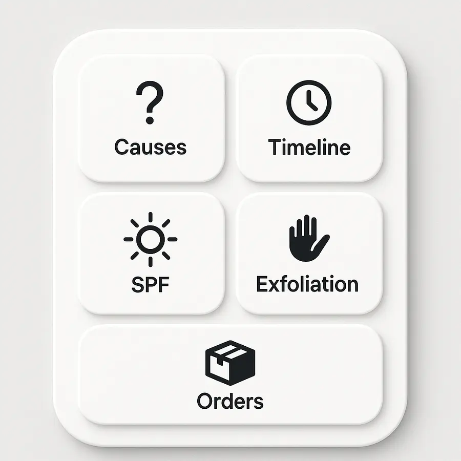 Infographic explaining why dark marks form on melanin-rich skin and how to protect it